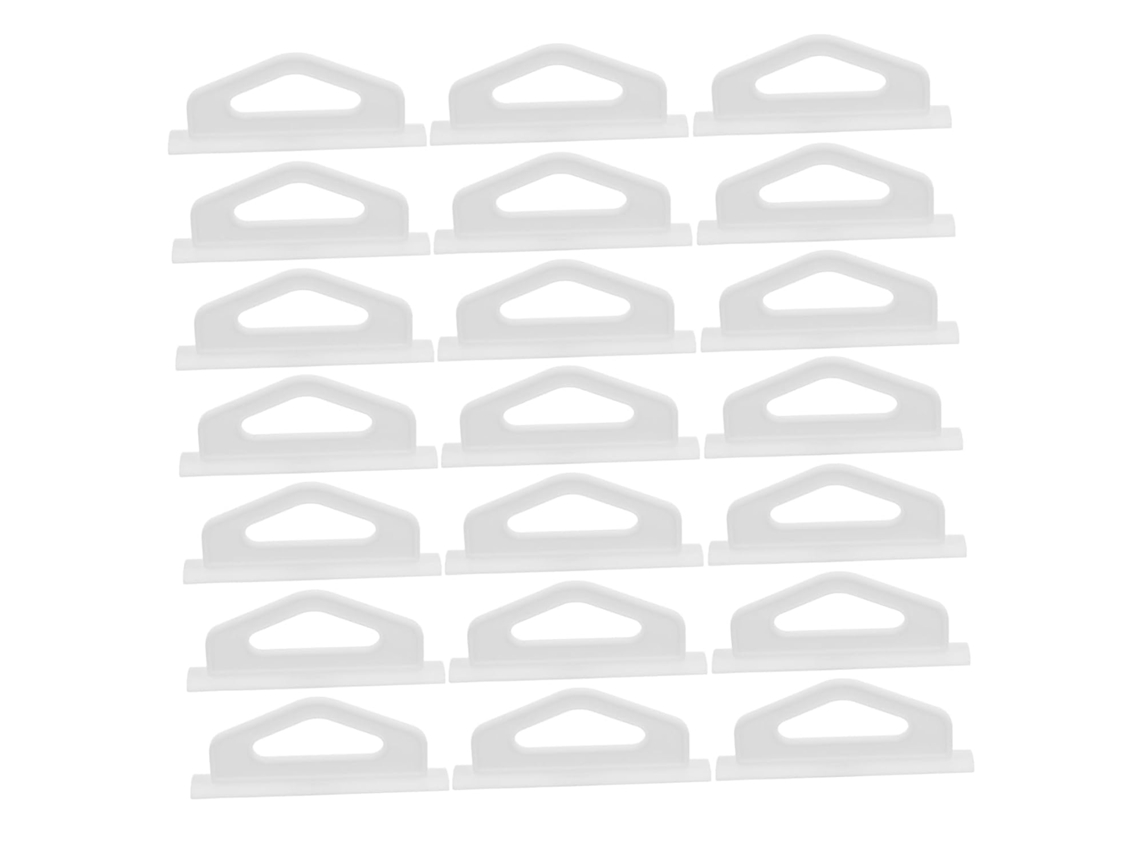 Conjunto De 200 Ganchos Transparentes Mobestech Com Furo Para Encaixe