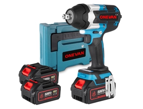 Chave Elétrica Para Rodas Chave De Fendas Sem Fio De Torque De 1/2 Polegada Onevan