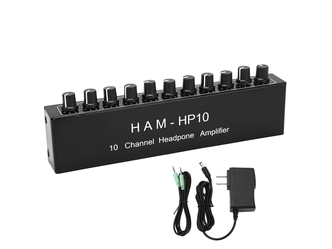 Amplificador E Divisor Áudio 10 Canais Controle Independente Plug Us