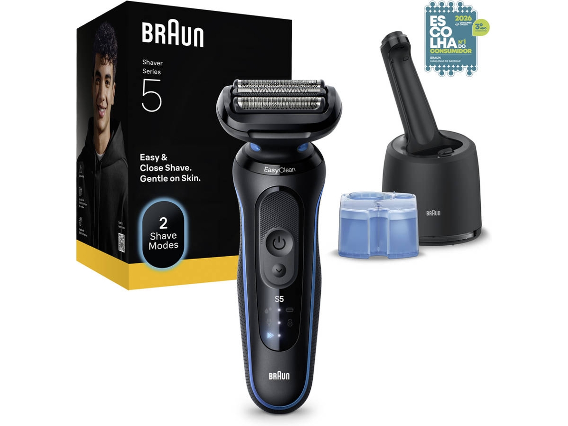 Máquina de Barbear BRAUN Series 5 52-B7000CC (Autonomia 60 min - Recarregável)