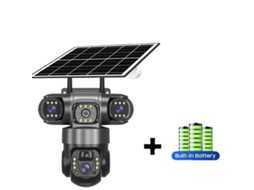 Câmera Solar Wifi, 15mp, Áudio Bidirecional, Câmera Wifi Sem Cartão