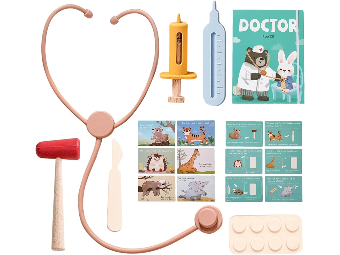 Kit De Brinquedo Para Pediatras, Conjunto Para Brincar De Médico, 36 Peças, Acessórios Para Cosplay Vayotoy