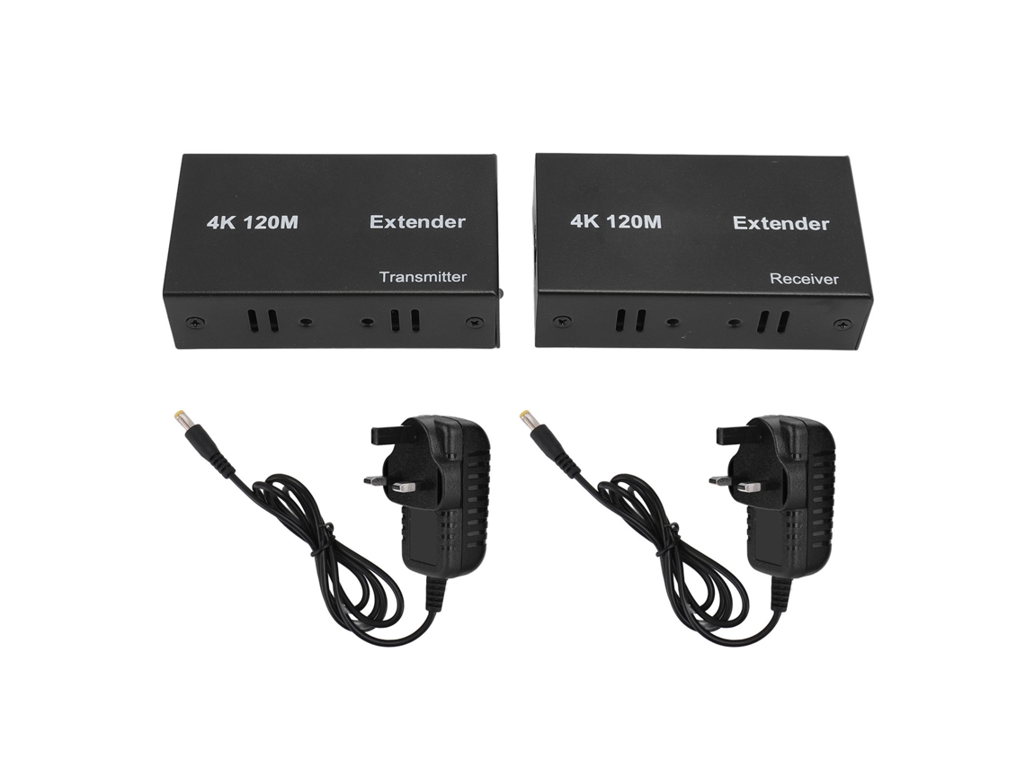 Estensor De Rede Da Interface Multimídia Hd 4k A 30hz Transmissor De Sinal Até 400 Pés Com Compatibilidade Amplamente Versátil