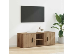 Vidaxl Gabinete Para Tv 100 X 31,5 X 35 Cm Carvalho Artesanal