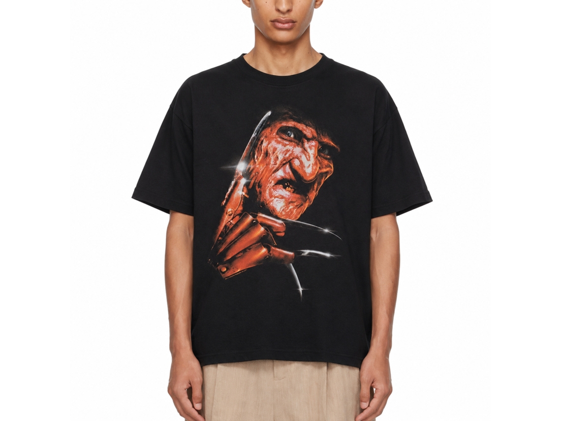A Nightmare On Elm Street Freddys Face T-shirt Unisex Adults Size:xl