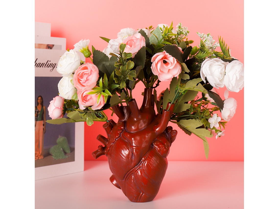 Resin Vase Ornament (heart-shaped, Custom-made) Eoocoo