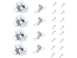 Conjunto De 35 Fechos Metal Reforçados Portas Armários Garneck Com Trava Dupla Esfera E Sistema Liberação Rápida