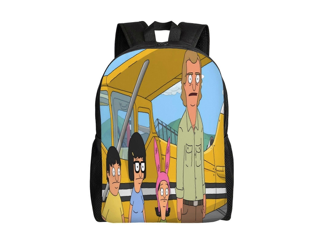 Mochila Bobs Burgers W380 Para Escola E Trabalho, Leve E À Prova Dágua, Mochila Estilosa Para Estudantes E Adultos J380 Olysi Shop