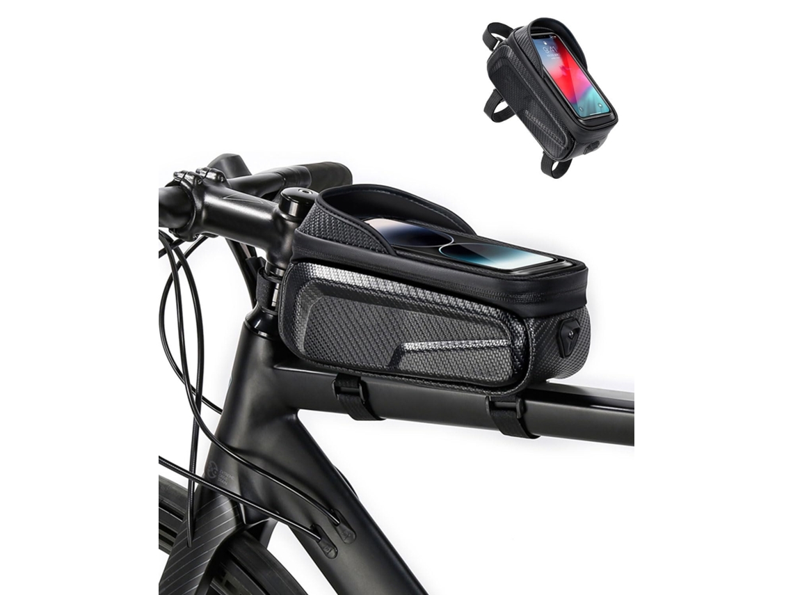 Acessórios Bicicleta Eva Hard Shell Bike Frame Bag Bolsa Tubo Superior Frontal P/ Mountain Bike À Prova D'água P/ Telefones