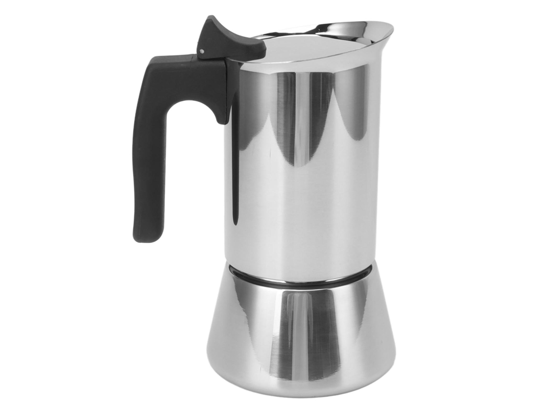 Cafeteira Moka LAXISCREED 300ml Inox Segurança Viajem