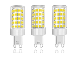 Pacote com 3 Lâmpadas LED G9 10W, Equivalente a 150W, 1000lm, Branco Frio | S/MARCA