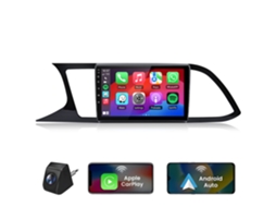 Rádio Automóvel Android 15 Junsun Para Seat Leon 3 (2012- 2020) +cam | Auto Carplay | 4gb+64gb | Plug And Play | Gps | Swc