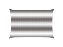 Vidaxl Vela De Sombra 4 X 7 M Hdpe Retangular Cinza Claro E Branco