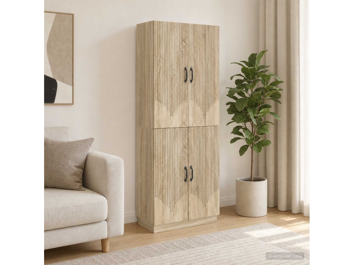 Vidaxl Conjunto De Gabinete 2 Unid. Carvalho Sonoma