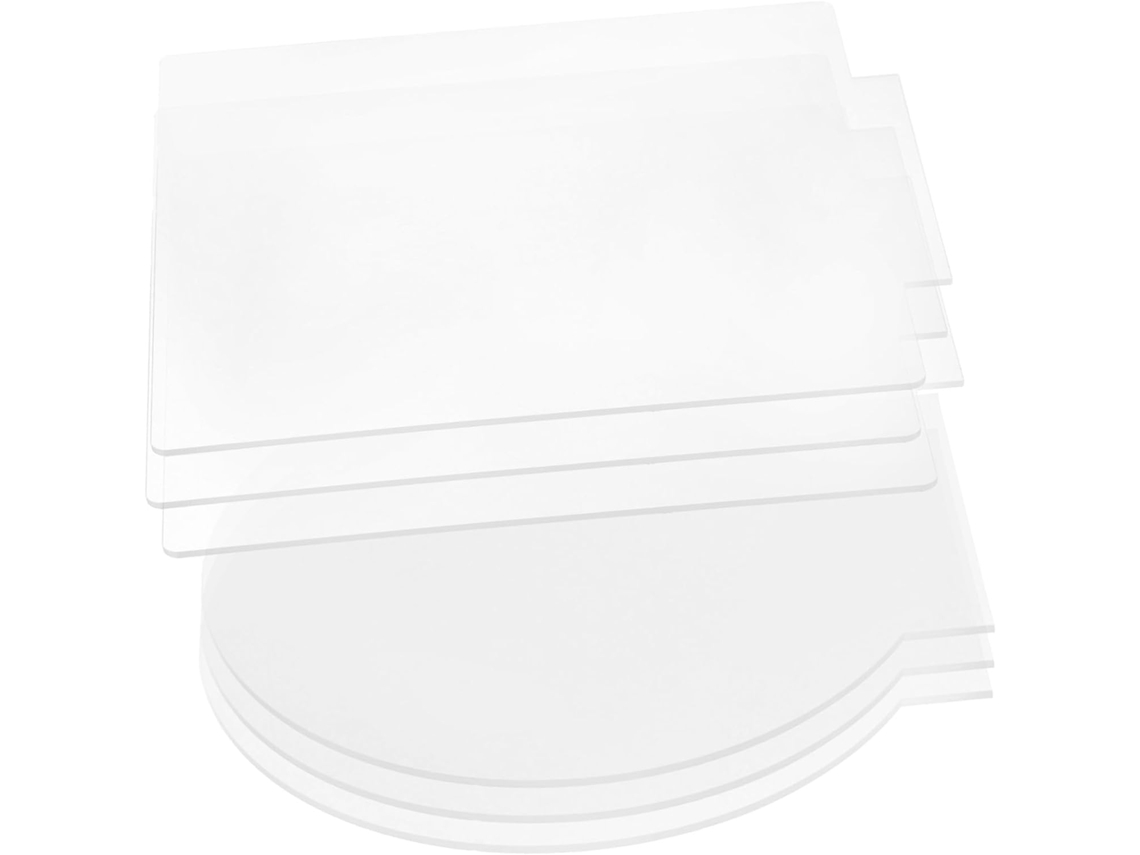 Conjunto de 6 Painéis de Led Transparentes em Formatos Redondo e Quadrado, Ideais para Decoração e Ambientação de Interiores. SFUSHOS