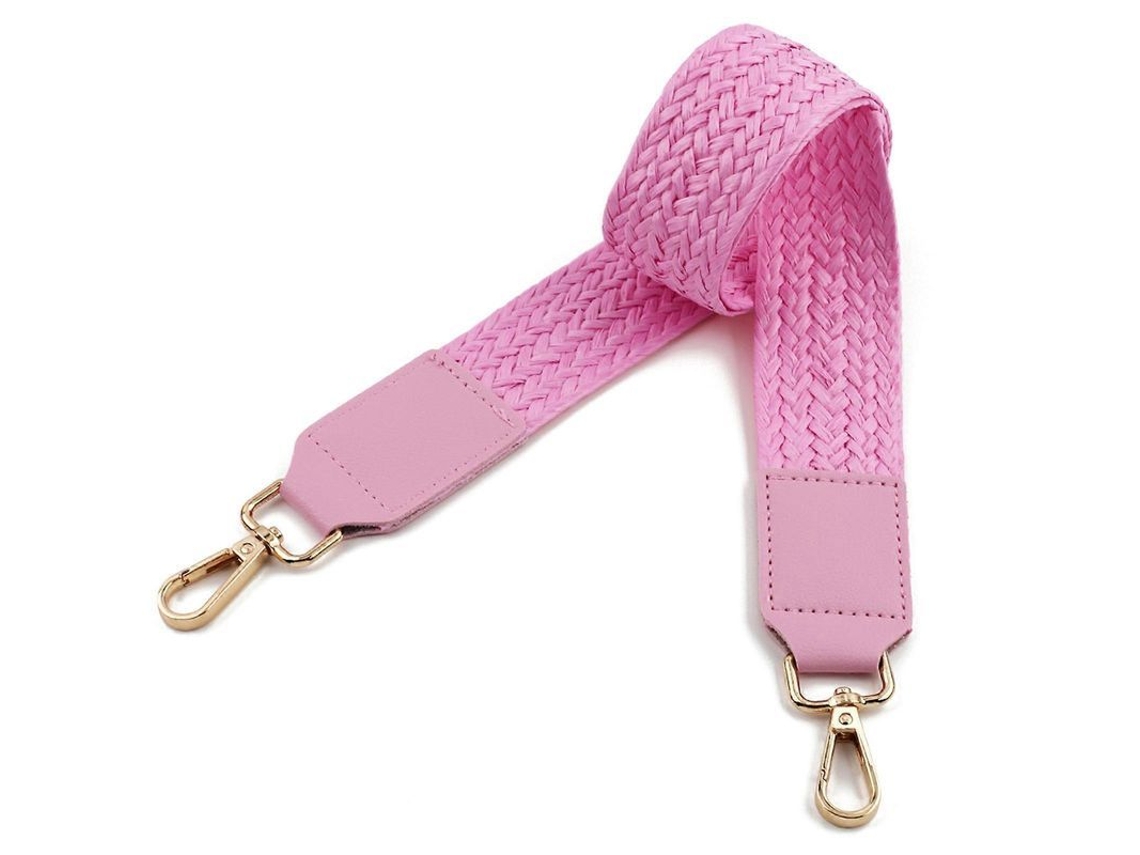 Correa de Hombro Ancha de Cuero Pu para Bolso Reemplazo Color Oscuro Café Rosa Rosa