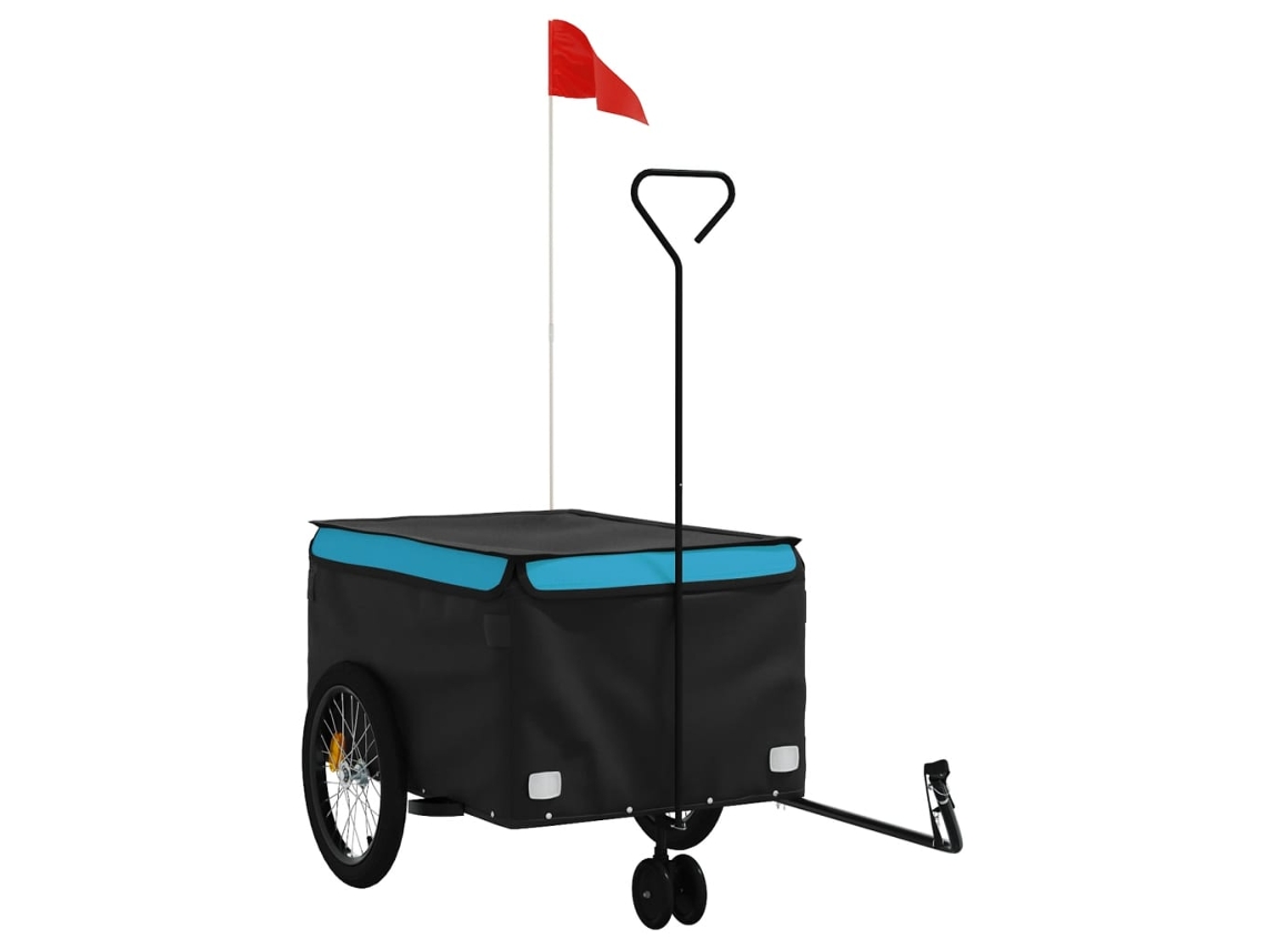 Bike Trailer, Bike Trailers Vidaxl Azul Ferro (137 X 68 X 59 Cm)