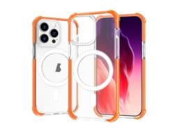 Capa De Acrílico Transparente À Prova De Choque Para Iphone 15 Pro Max - Magnética - Magsafe