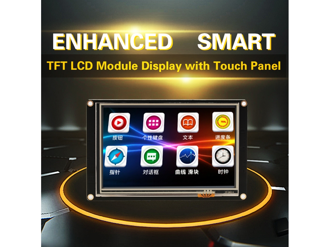 Laxiscreed Tela Hmi Táctil De 5,0" Com Display Tft Lcd Inteligente Para Automação