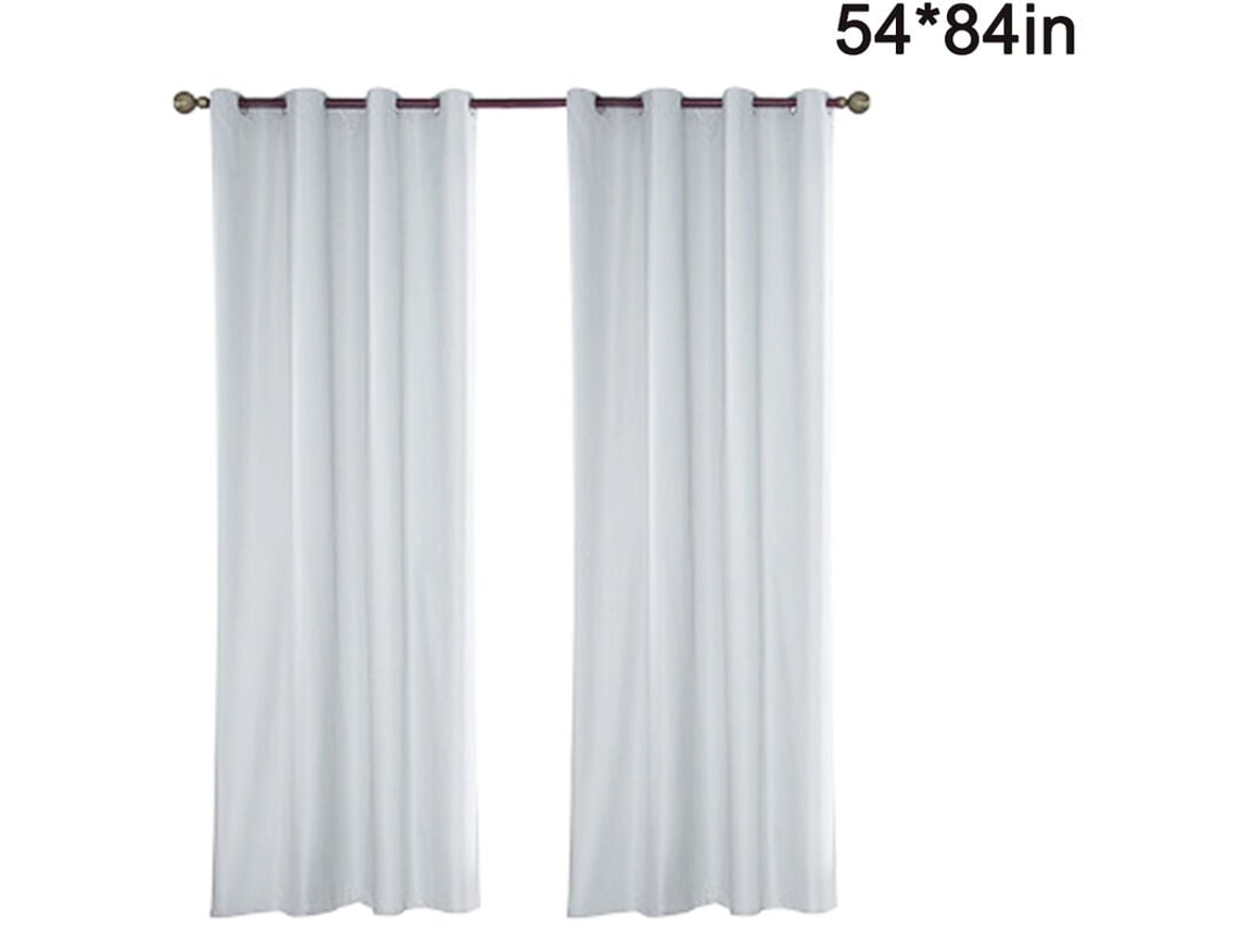 Cortina Externa Impermeável, 1 Peça, Cortina Tensionada Transparente Branca Para Varanda/terraço, 137 X 213 Cm Aquaforge