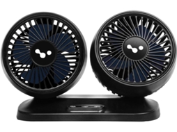 Ventilador Veicular Tipo Pescoço De Ganso, Silencioso, Preto, Com Usb