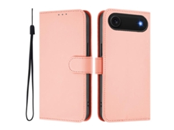 Capa De Couro Sintético Para Iphone Air - Toque Suave - Cor Sólida - Com Cordão