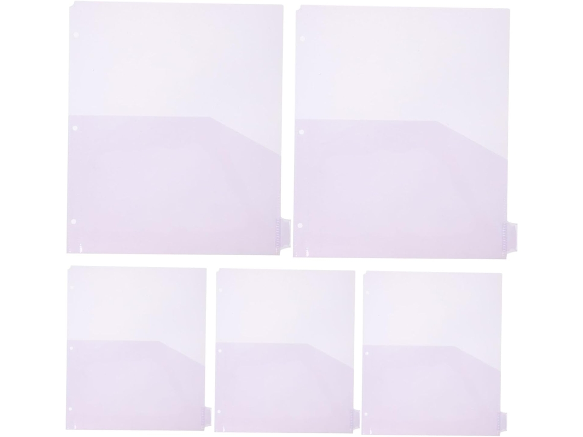 50 Porta-páginas De Plástico, Capas De Papel Transparentes, Capas Transparentes Para Pastas.