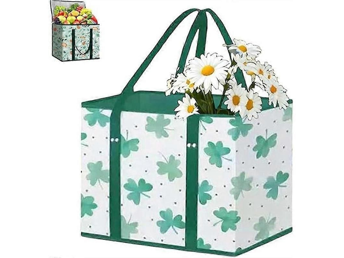 Sacolas Reutilizáveis ​​para Compras, de Grande Capacidade, em Tecido Não Tecido e Dobráveis ​​para Piquenique. GOKOCO