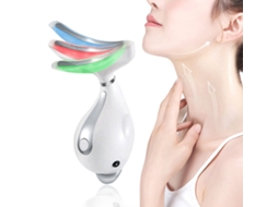 Massageador Elétrico Para Pescoço Em Formato De Golfinho (branco Pérola), Massageador Vibratório Portátil Para Pescoço E Rosto Para Remoção