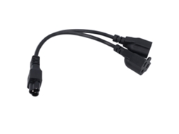 Splitter Mali IEC 320 C6 para 2 IEC 320 C13 com cabo de energia