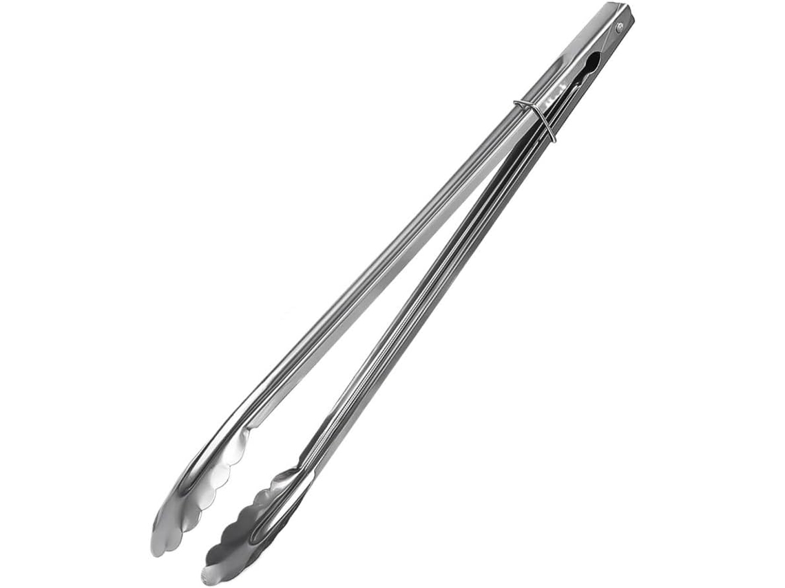 Pinça Multifuncional Portátil Para Churrasco, Ideal Para Piqueniques, Churrascos, Assar Pão E Saladas Feita Em Aço