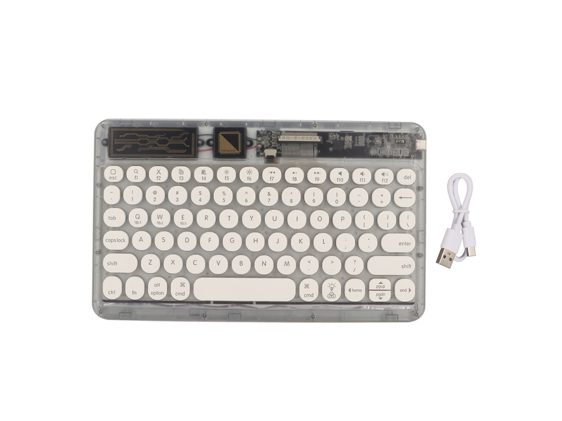 2026 teclado Mini Sem Fio Rgb Bluetooth Retro