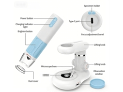 Microscópio Digital Wifi, Lupa De Alta Definição Sem Fio Para Crianças, Microscópio Portátil 1000x