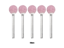 50 Peças De Cabeças De Esmerilamento Cerâmico Esféricas Para Ferramentas Rotatórias Bits De Polimento (3*12mm)