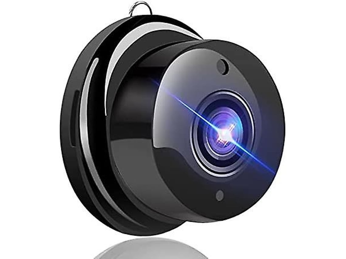 Mini Câmera Sem Fio Wifi Visão Noturna Infravermelhapreto USHION