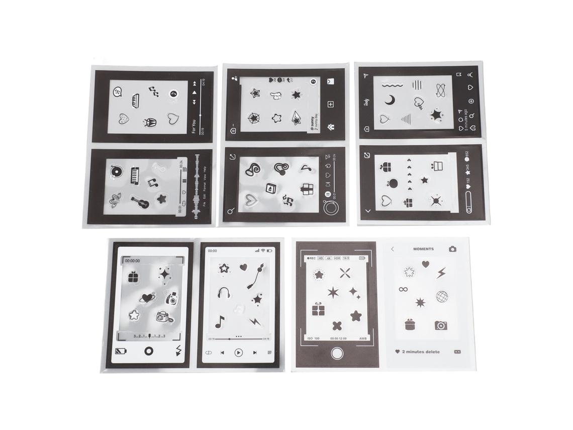 10pcs Photo Frame Sticker Pet 3inch Picture Decor Frame Sticker For Diy Journals Scrapbooks Notebooks Albums LAXISCREED
