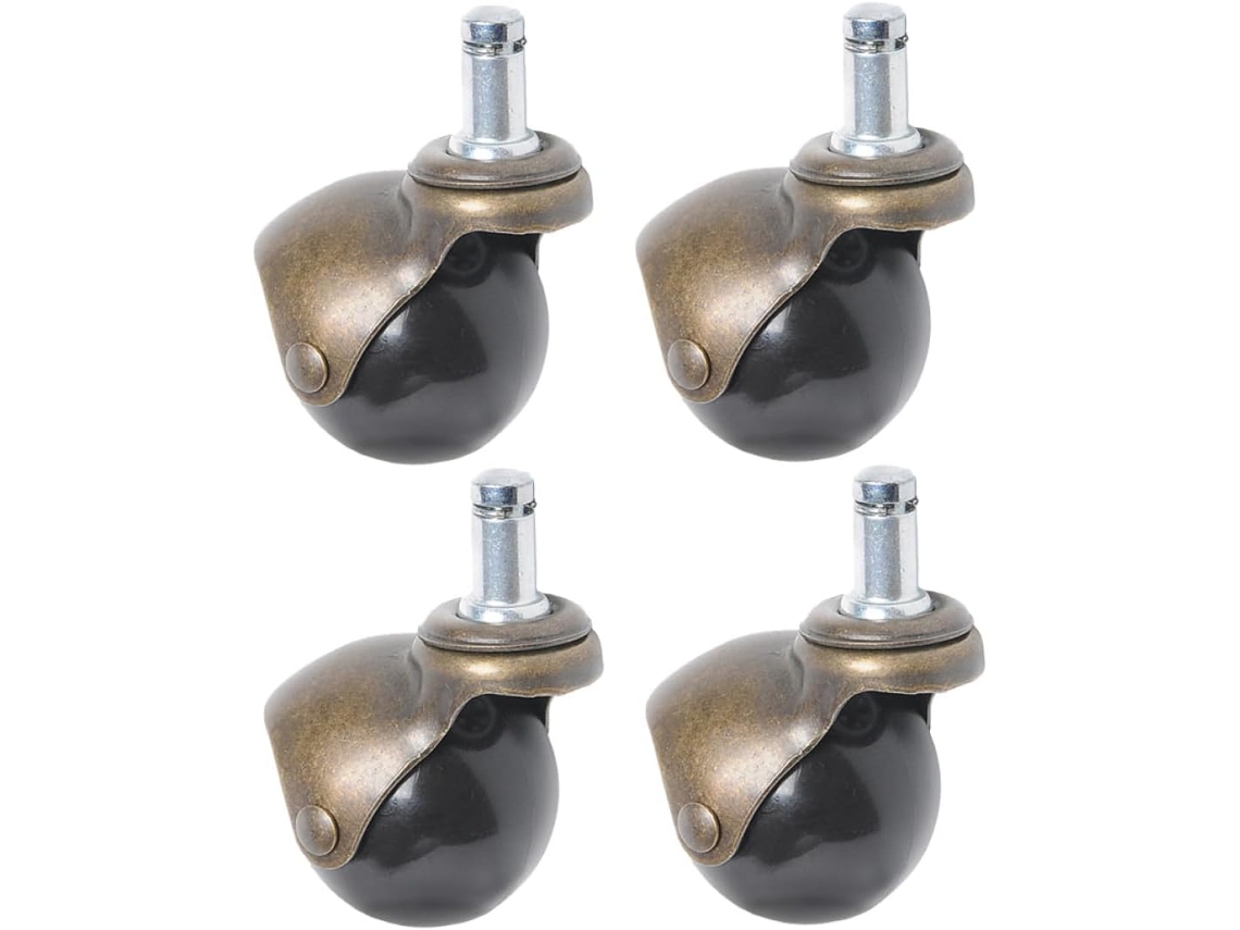 Conjunto de 4 Rodízios Giratórios de 2 Polegadas para Móveis. GOKOCO