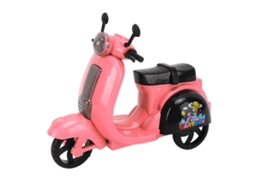 Primerox brinquedo Motocicleta Elétrica com Som Luz Música Modelo Simulação para Crianças Vermelho