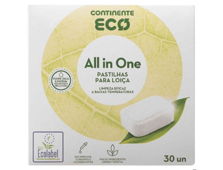 Detergente Máquina Loiça Pastilhas CONTINENTE ECO