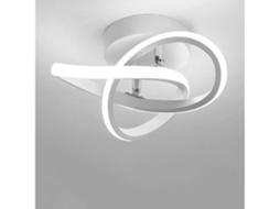 Luminária de Teto Moderna 22w Led Branca Preta Configuração Gamer STELASPLEN