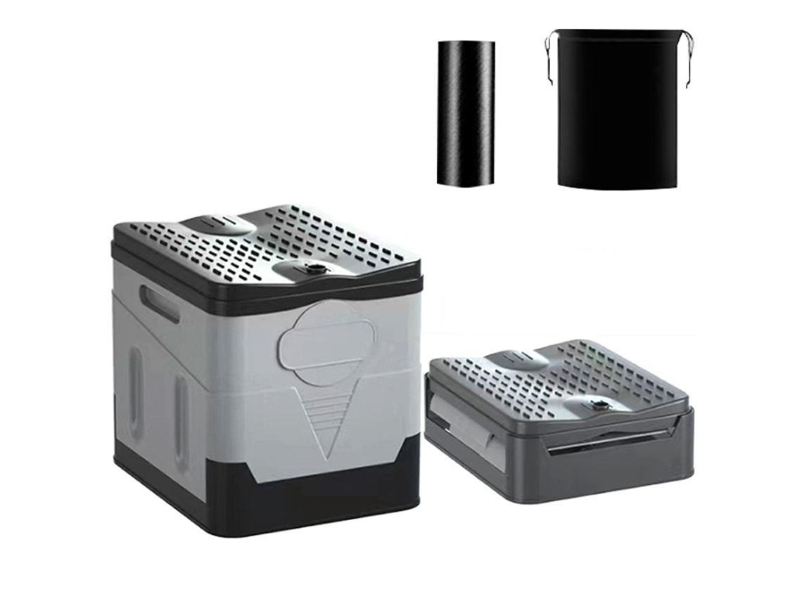 Toalete Portátil Plegable para Camping Con Tapa
