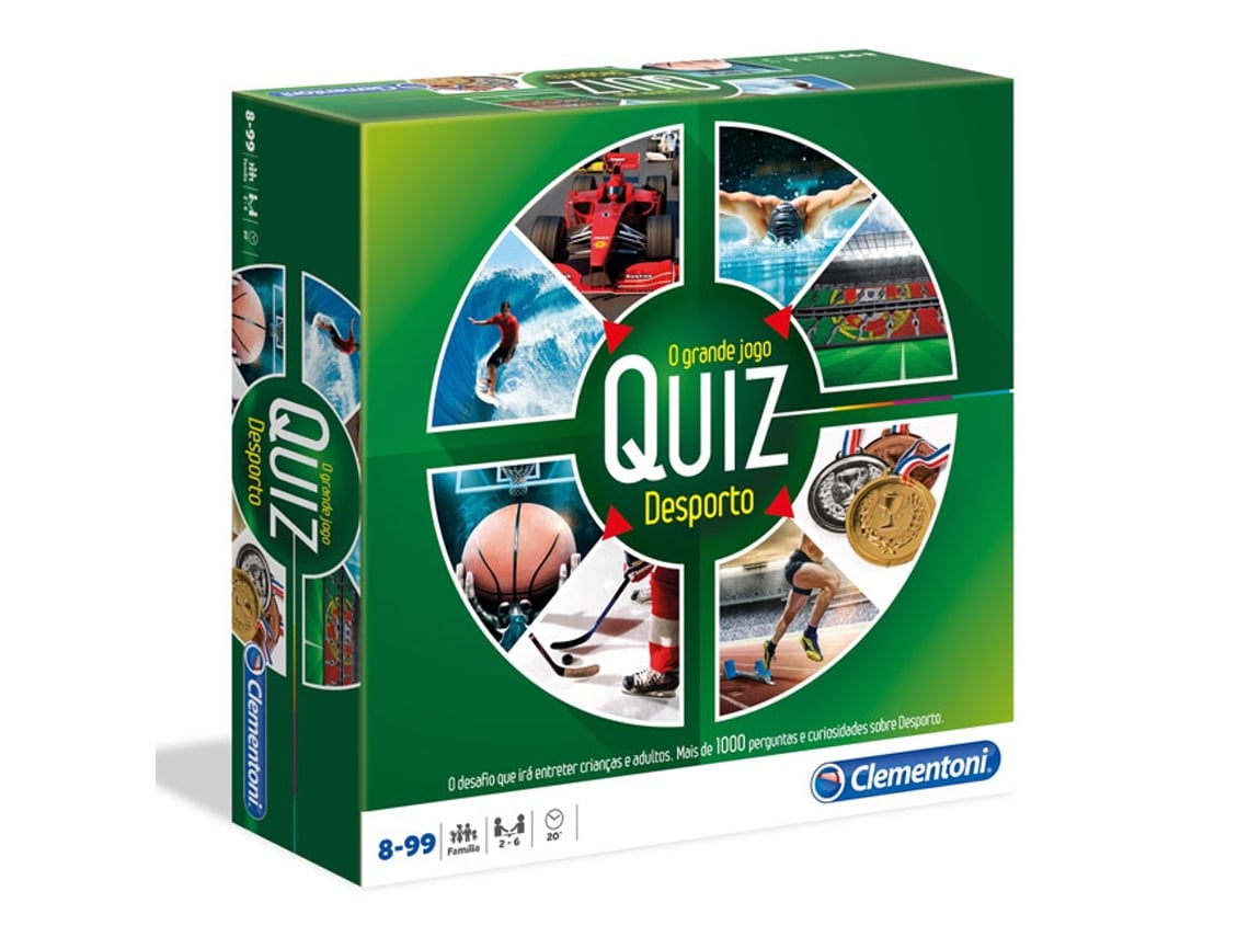 Jogo de Tabuleiro CLEMENTONI O Grande Jogo Quiz Desporto (Idade