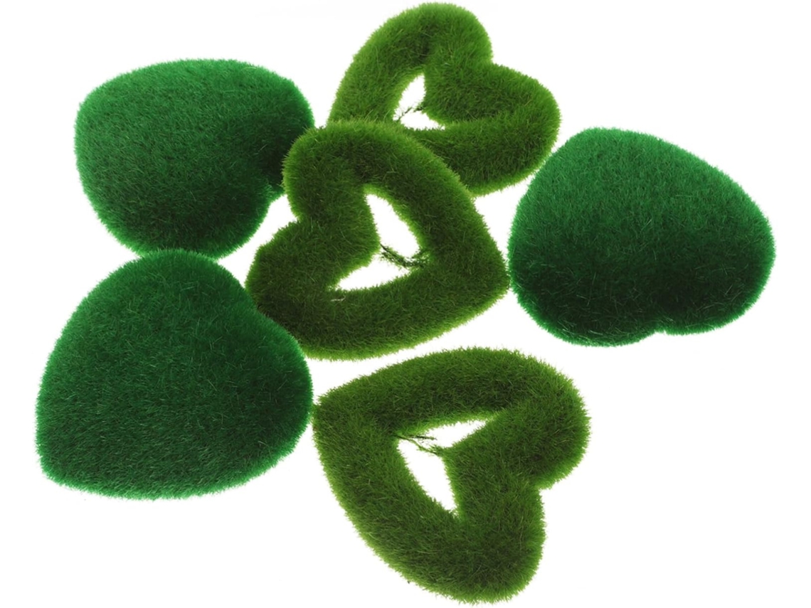 Ornamento De Musgo Para Bonsai, 6 Peças, Musgo Verde Em Miniatura Para Casamentos. Gokoco