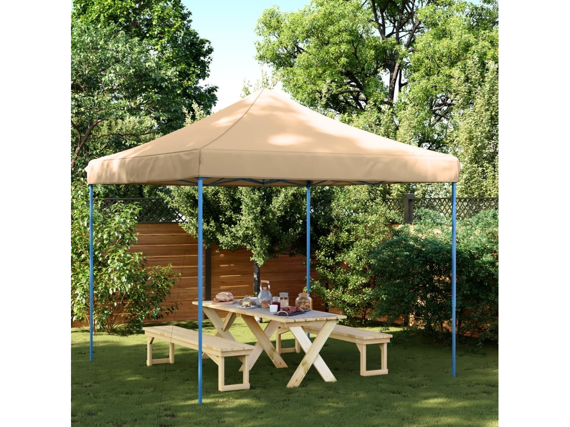 Vidaxl Tenda Para Festas Pop-up Dobrável 292x292x315 Cm Bege