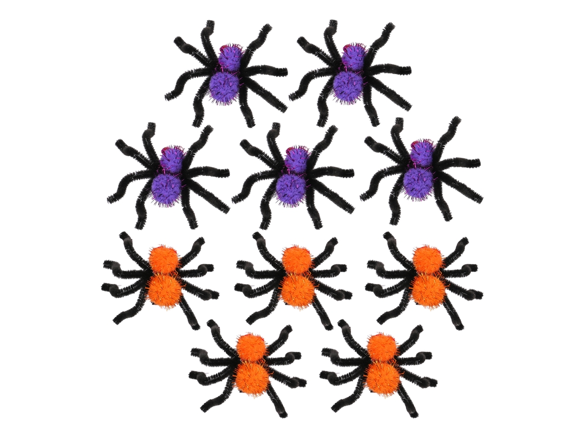 Grampos De Cabelo Aranha Halloween Decoração Infantil 10 Peças