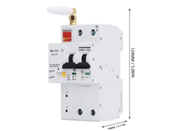 Laxiscreed Mini Disjuntor Wifi Smart Com Controlo Remoto Via Tuoya App E Embalagem Ignífuga