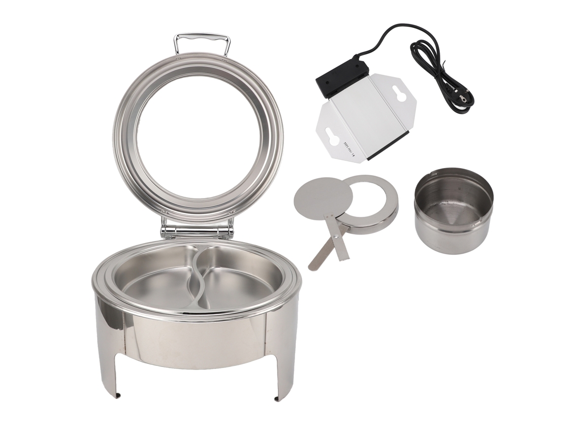 Chafing Dish Retangular de 6l com Tampa de Vidro LAXISCREED