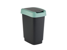 Caixote Do Lixo Rotho Twist Green (verde Plástico 25 L)