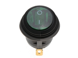 Laxiscreed Interruptor Marine Redondo À Prova D'água Com Led 12v Dc E 3-bicos