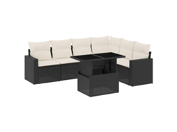 Garden Sofa Set, Garden Sofa Sets Vidaxl Preto Rattan / Vime (n/a)